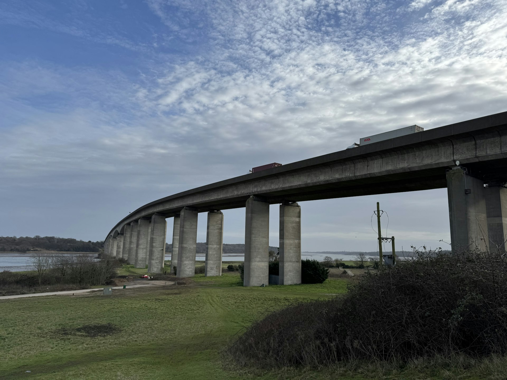The Orwell Bridge in Ipswich